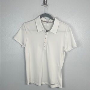 Porsche Design Sport Adidas Women’s white golf shirt size 36 Euro size small